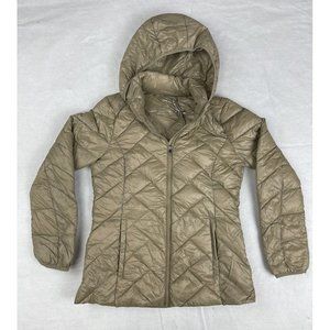 London Fog Women's Packable Down Jacket Gold Small